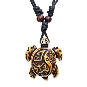 Taíno Puerto Rican Sea Turtle Pendant Men's Necklace